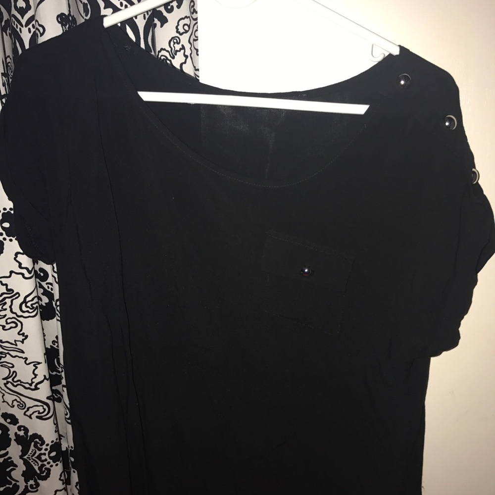 Casual black blouse